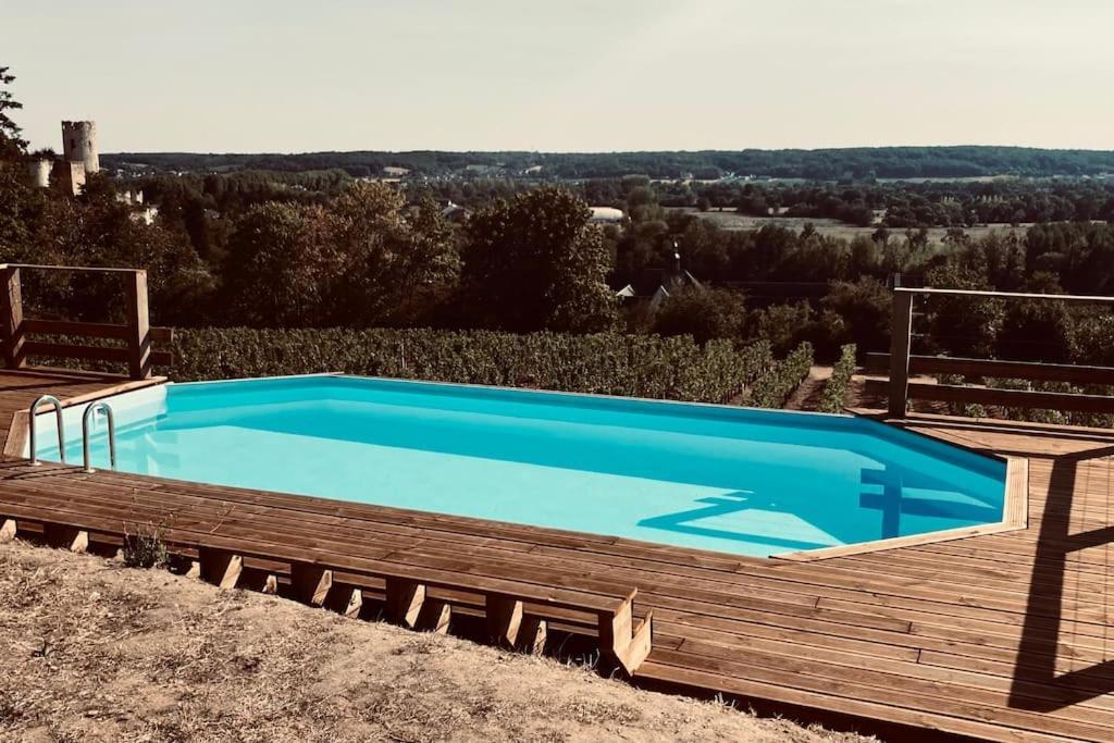 Maison Vue Panoramique Depuis Le Coteau De Chinon Zewnętrze zdjęcie